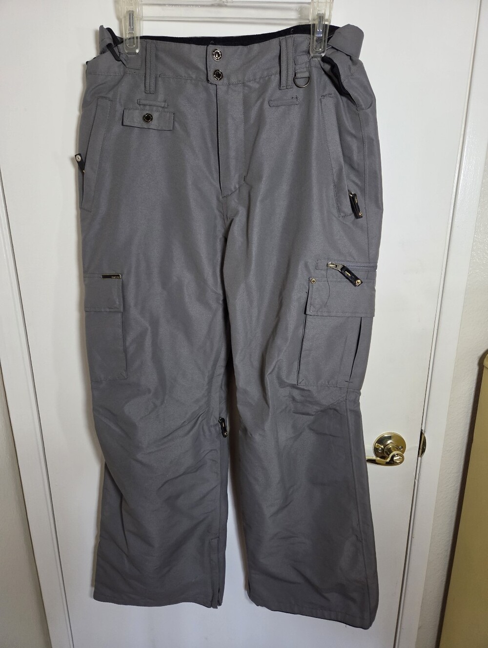 Empyre Men's M Gray 10K Waterproof Snowboard Ski Cargo Pants Insulated